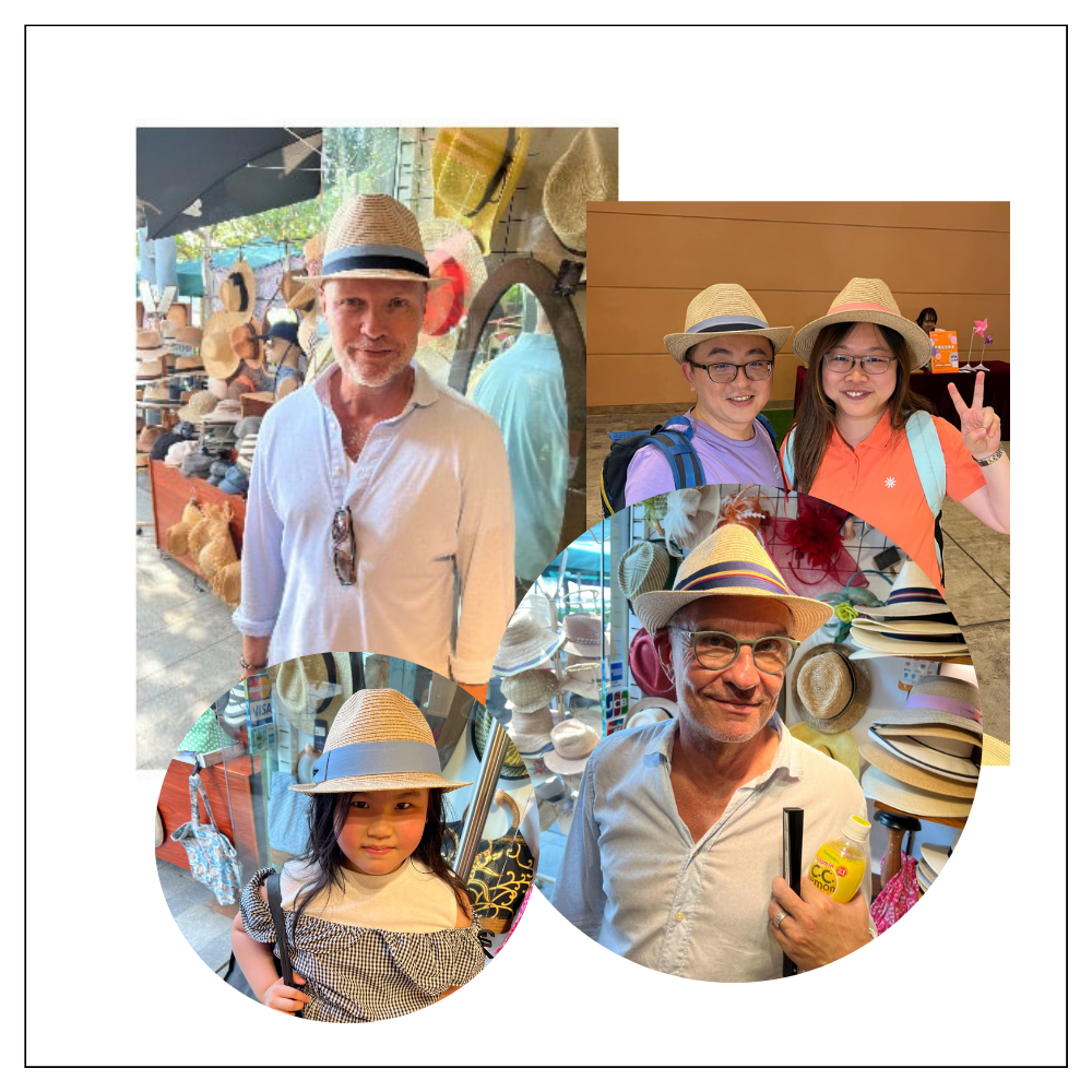 RILEY OATMEAL TRILBY PINK BAND