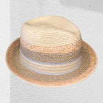 Fedora Sun Hat Mixed Braid - SOLIDAYZ 